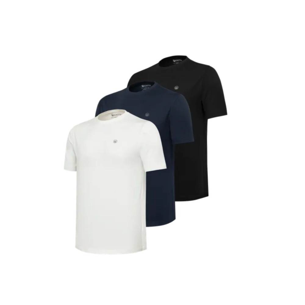 Beretta Corporate Cotton T-shirt Set of 3 XL Navy Black White TS841T208105S1S